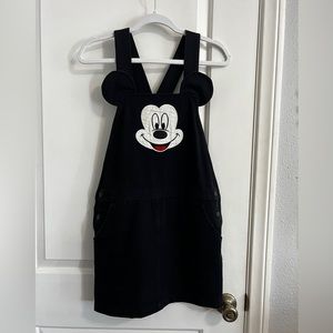 Disney Mickey Denim Overall Dress - Lazy Oaf